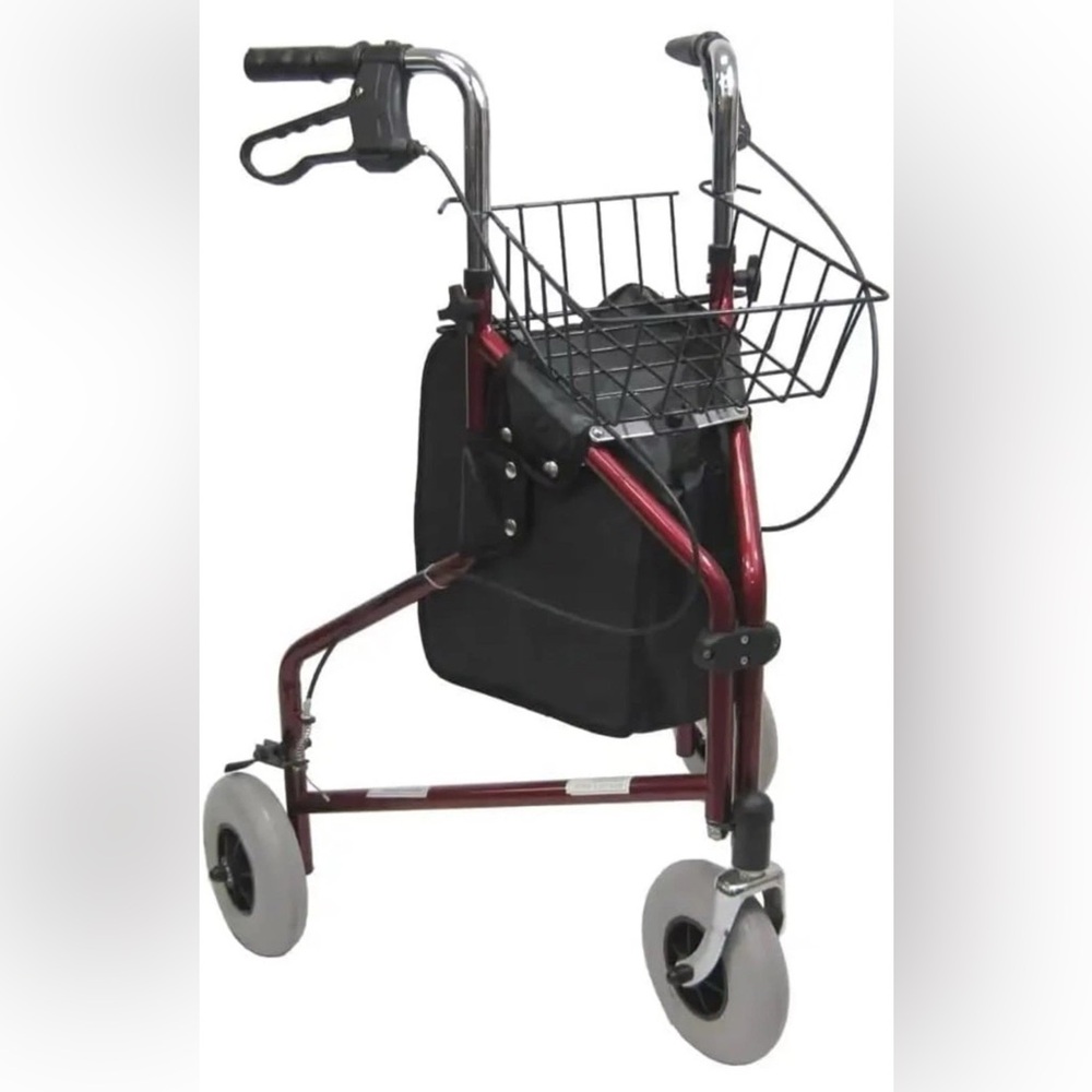 Red Walker with Basket and Black Bag